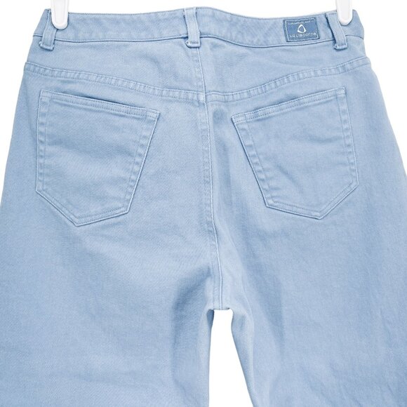 Liz Claiborne Women's Denim Jeans Size 12 Mid Rise Straight Leg Fit Stretch Blue - Picture 4 of 11